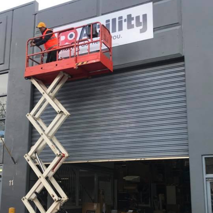 Sign installation by Vic Signs Group